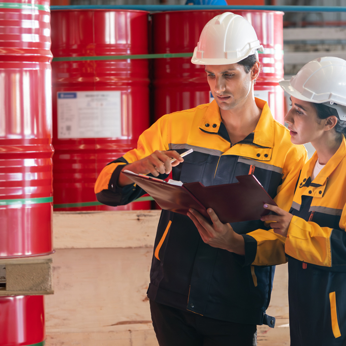 Gevaarlijke stoffen in het magazijn